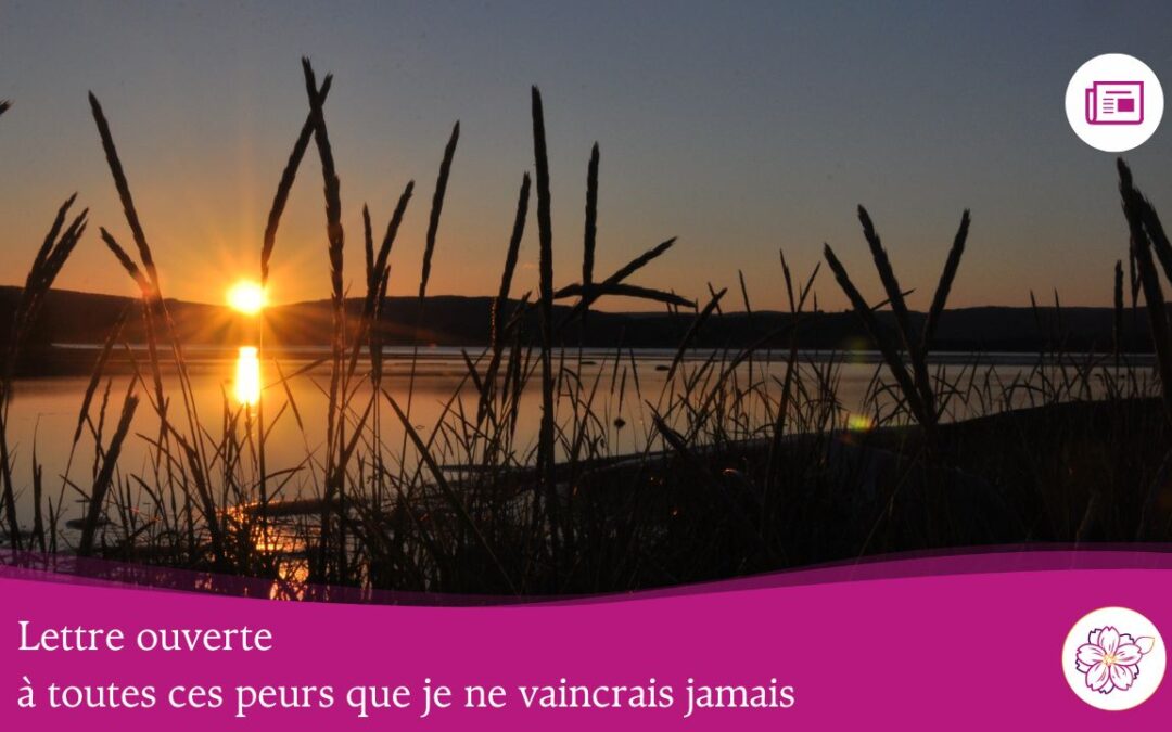 Lettre ouverte à toutes ces peurs que je ne vaincrais jamais